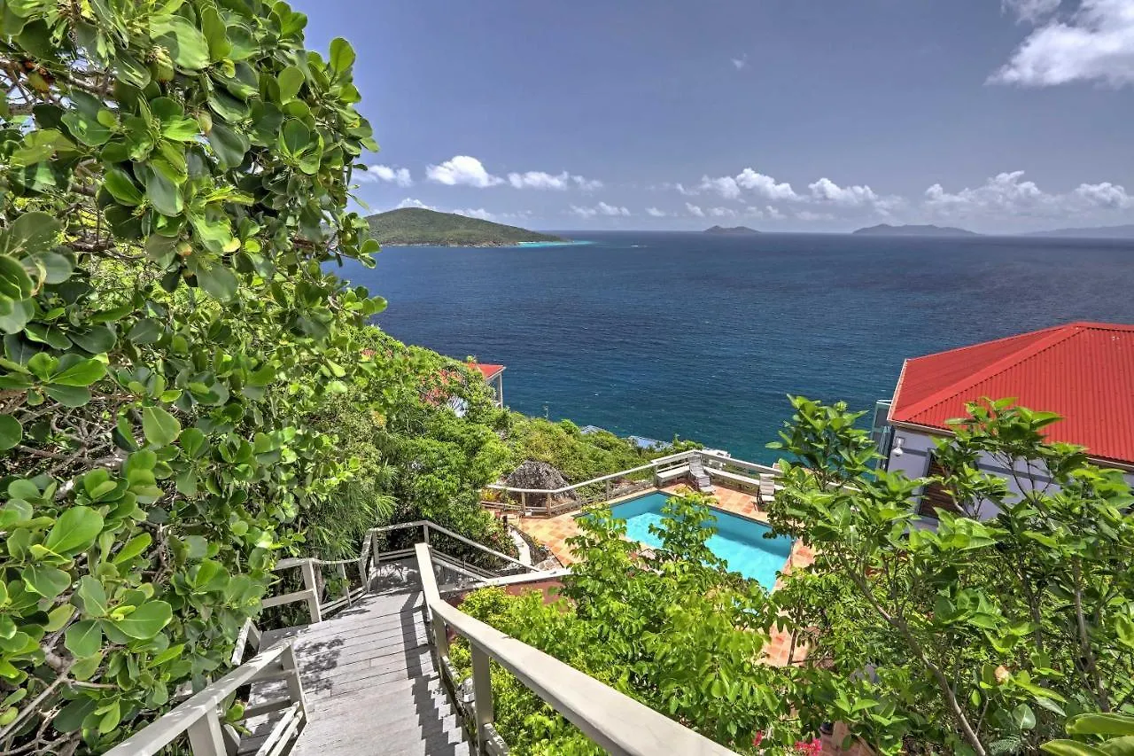 St Thomas Cliffside Villa With Pool And Hot Tub! Lovenlund